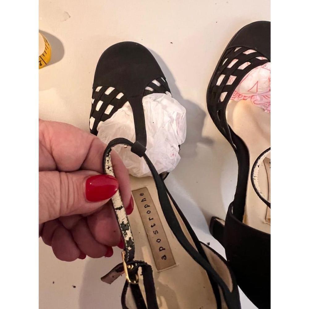 Apostrophe Black Heels Women's Size 7M - Picture 6 of 12